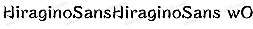 HiraginoSansHiraginoSans wO字体转换
